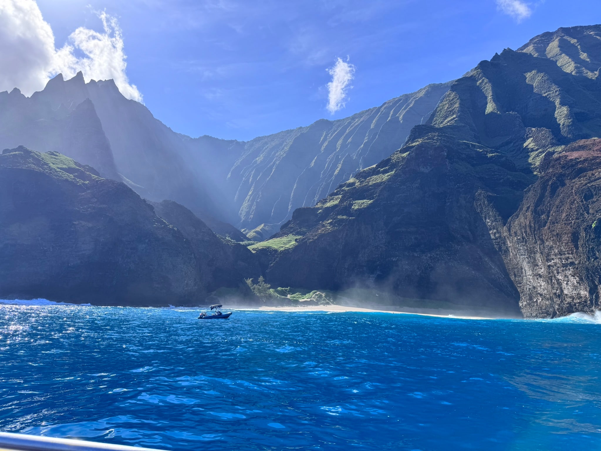 Hawaii's Nāpali Coast, seen from the water